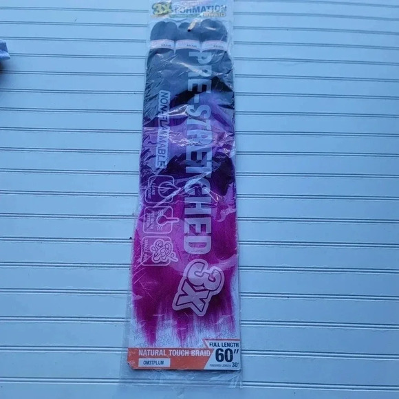 New 3X Glance Formation Natural Touch Braid 30” Plum Tangle Free OM3TPLUM - Picture 1 of 12